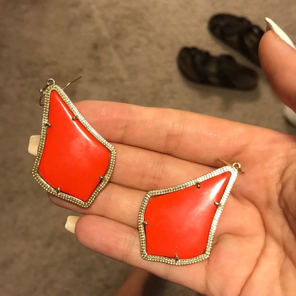 Red Kendra Scott Earrings